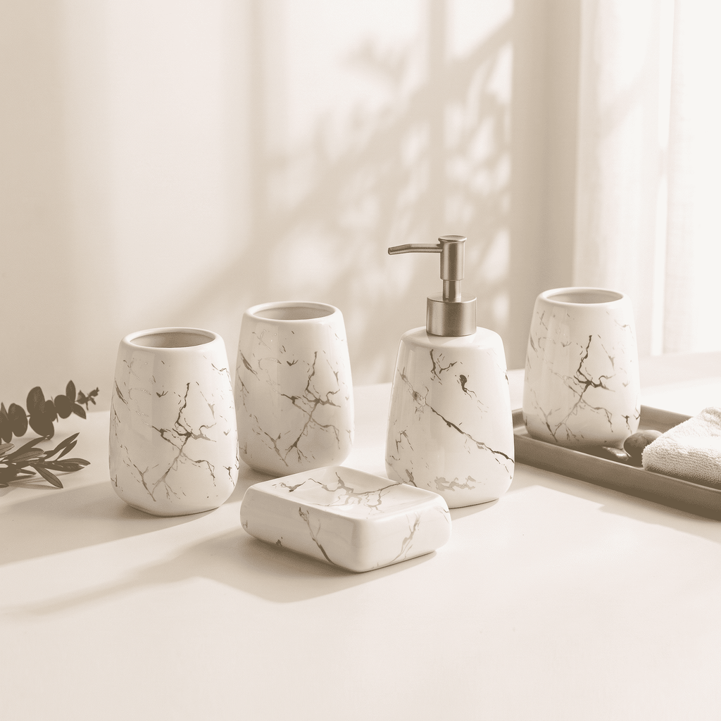 AVELLO Marble Bath Set