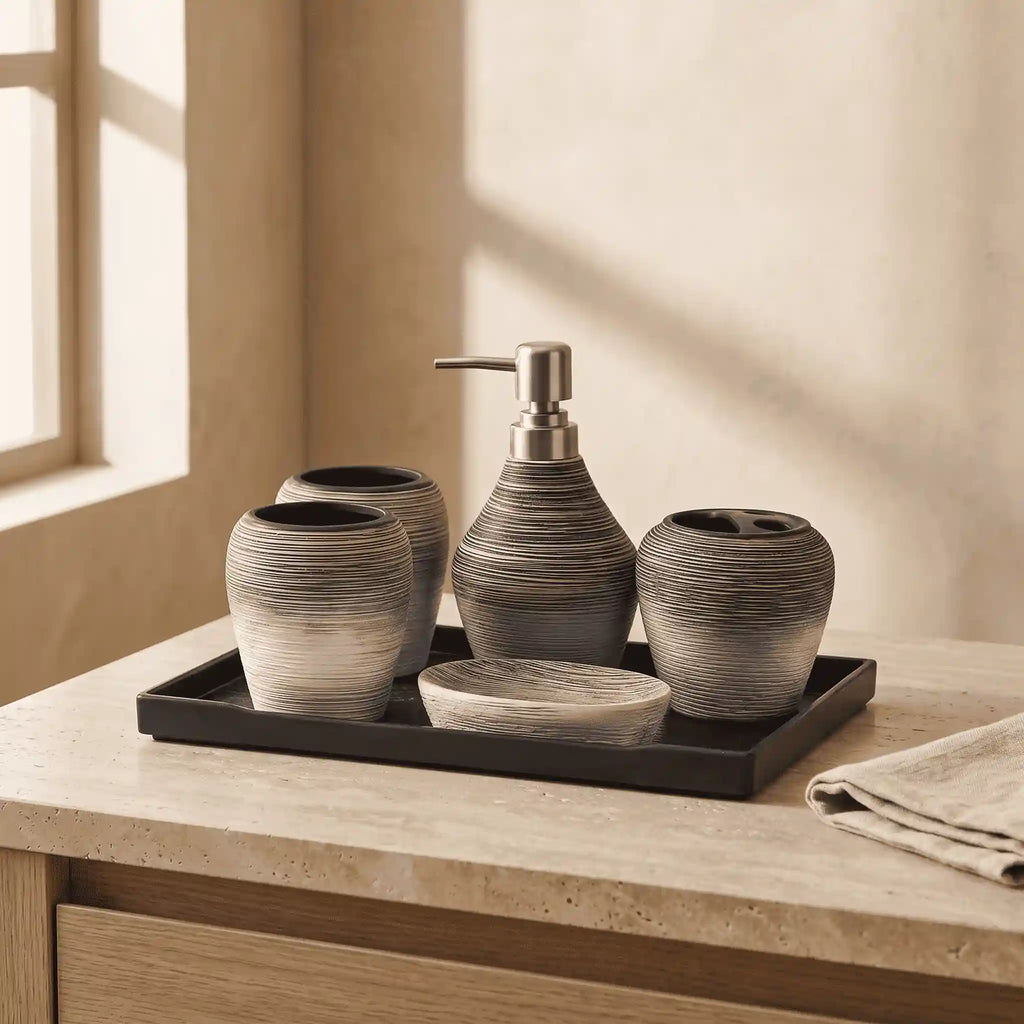 Avello Retro Stone Bathroom Set