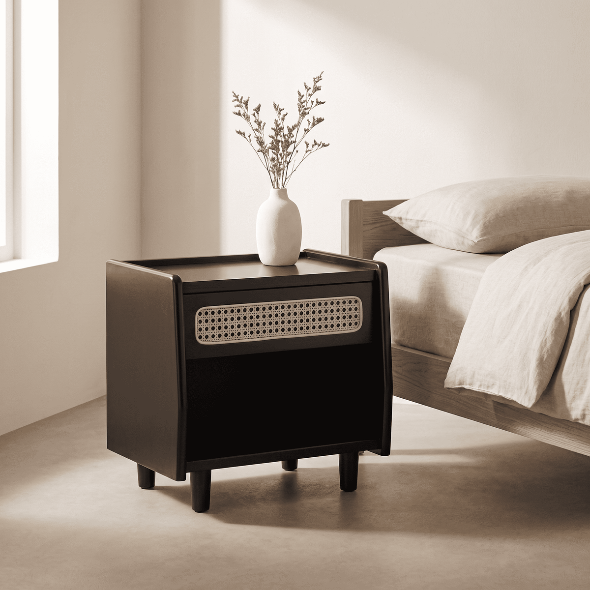 AVELLO Rattan Nightstand