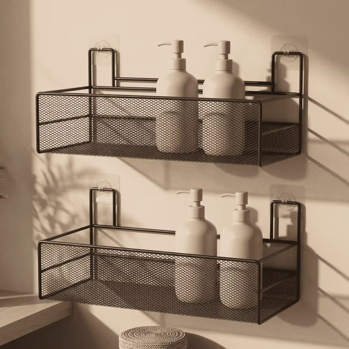 Avello No-Drill Shower Organizer – Modern Bathroom Shelf