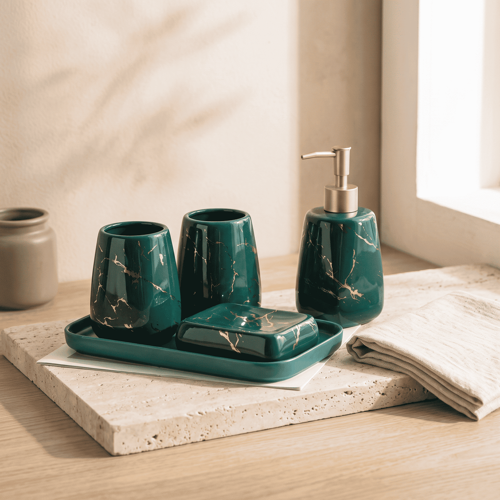 AVELLO Marble Bath Set