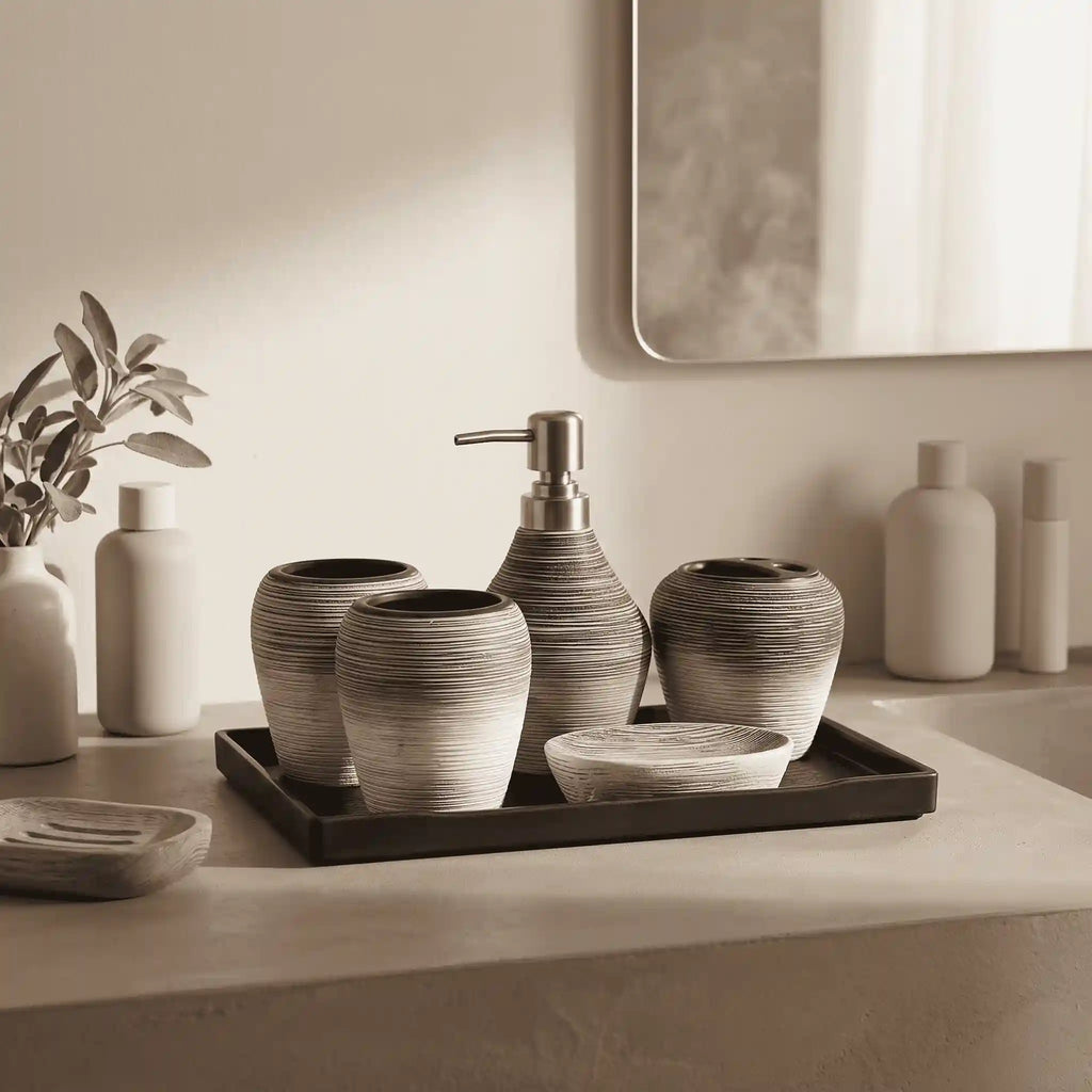 Avello Retro Stone Bathroom Set