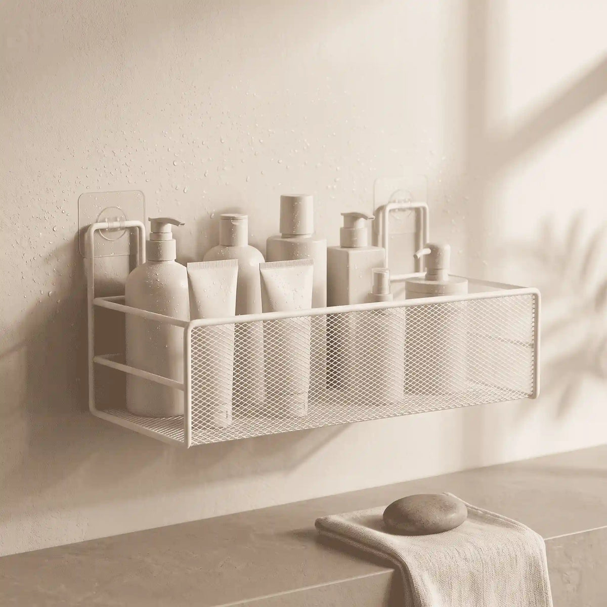 Avello No-Drill Shower Organizer – Modern Bathroom Shelf