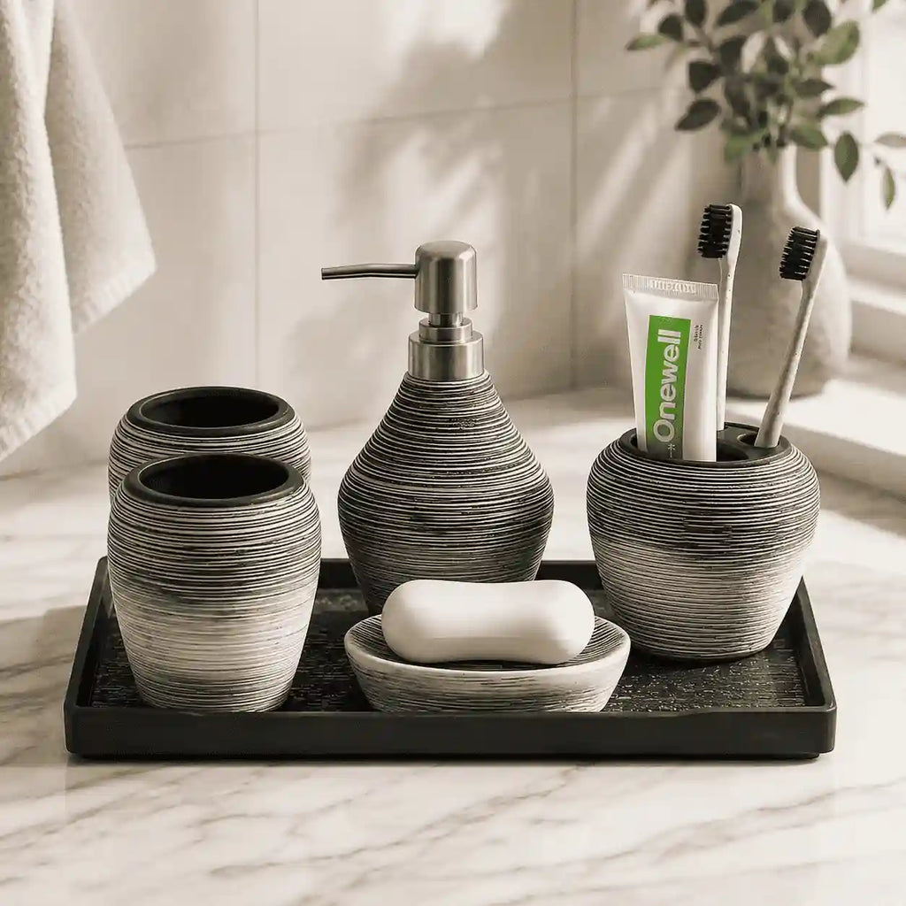 Avello Retro Stone Bathroom Set